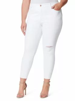 OJG Adored Ankle Skinny Jeans In White