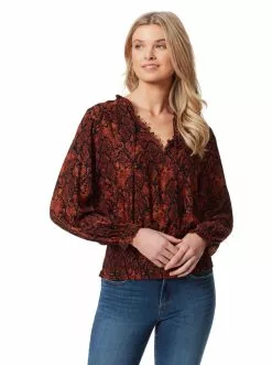 OJG Emery Blouse In Mystic Snake