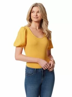OJG Noa Bodysuit In Golden Yellow
