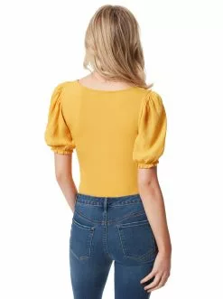 OJG Noa Bodysuit In Golden Yellow