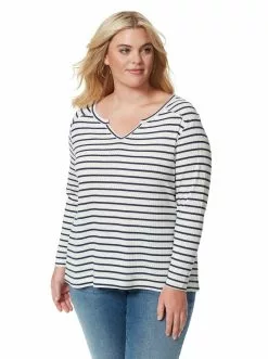 OJG Esma Top In Gardenia Stripe Clothing