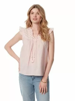 OJG Clothing Alisha Top In Chalk Pink