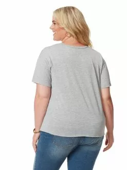 OJG Aitana Tee In Light Heather Grey