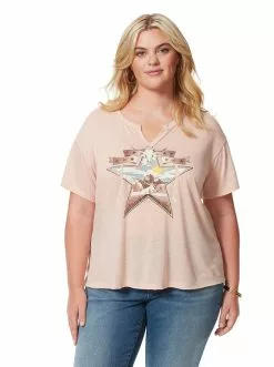 OJG Clothing Aitana Tee In Cameo Rose
