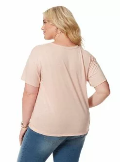 OJG Clothing Aitana Tee In Cameo Rose