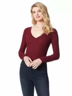 OJG Kira Bodysuit In Tawny Port