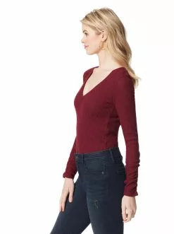 OJG Kira Bodysuit In Tawny Port