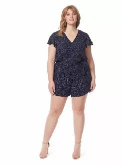OJG Ilona Romper In Feathered Spots