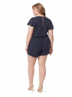 OJG Ilona Romper In Feathered Spots
