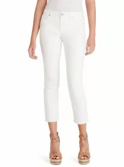 OJG Clothing Arrow Straight Ankle Jeans In White