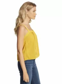 OJG Albi Lace Cami In Golden Rod