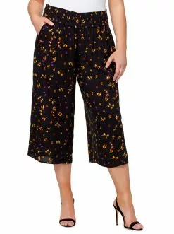 OJG Senna Pant In Black Stranded Petals