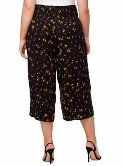 OJG Senna Pant In Black Stranded Petals