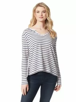 OJG Clothing Esma Top In Orchid Hush Stripe