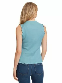 OJG Valerie Rib Top In Ultramarine