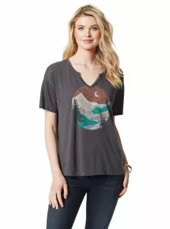 OJG Clothing Aitana Tee In Charcoal