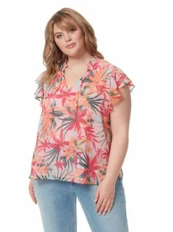 OJG New Arrivals Alaina Top In Floral Canopy