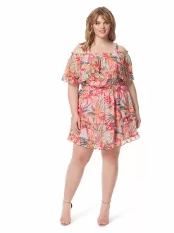 OJG Amaya Ruffle Dress In Floral Canopy New Arrivals