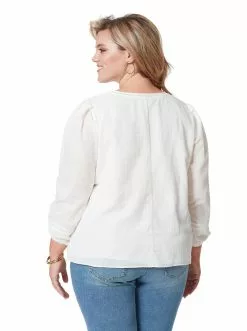 OJG Clothing Ariel Blouse In Gardenia