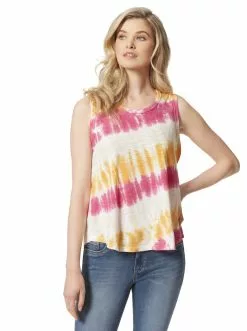 OJG Clothing Knox Tank In Golden Rod Tie Dye