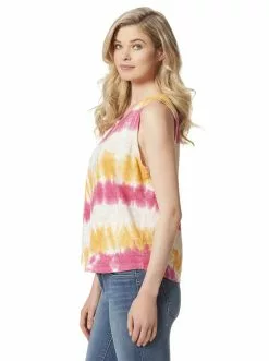 OJG Clothing Knox Tank In Golden Rod Tie Dye