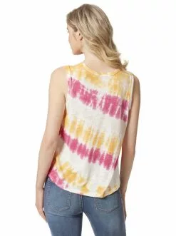 OJG Clothing Knox Tank In Golden Rod Tie Dye