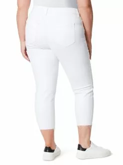 OJG Clothing Spotlight High Rise Straight Jeans In White