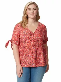 OJG Briana Top In Acrylic Ditsy Clothing