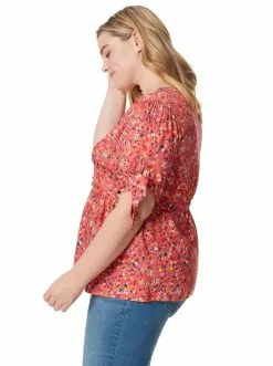 OJG Briana Top In Acrylic Ditsy Clothing