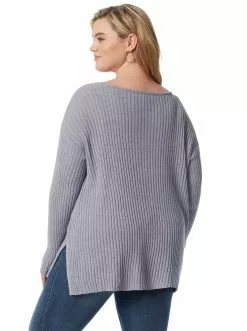 OJG Arlette Sweater In Light Heather Grey Clothing