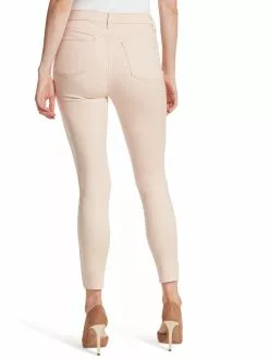 OJG Kiss Me Ankle Skinny High Rise Jeans In Peach Blush Clothing