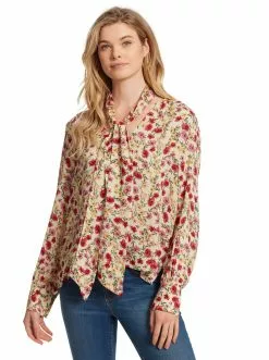 OJG Clothing Dazed Blouse In Canvas Posies
