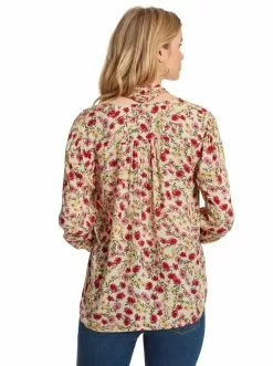 OJG Clothing Dazed Blouse In Canvas Posies