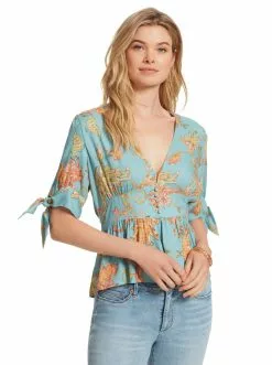 OJG Briana Top In Paisley Grove Clothing