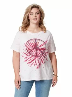 OJG Clothing Chelsea Graphic Tee In Peace Sign