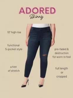 OJG Adored Ankle Skinny Jeans In Sevy Clothing