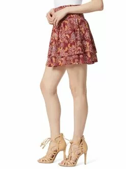 OJG Veronica Skort In Red Dahlia Moroccan Blooms