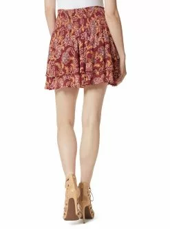 OJG Veronica Skort In Red Dahlia Moroccan Blooms