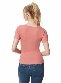 OJG Clothing Jordyn Sweetheart Top In Dusty Rose
