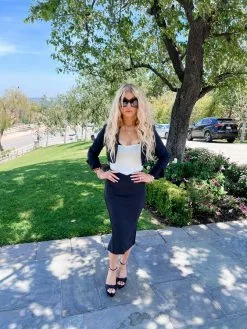 Camuto Immie Platform Sandal In Black Snake