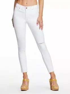 OJG Adored Ankle Skinny Jeans In White