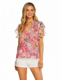 OJG New Arrivals Alaina Top In Floral Canopy