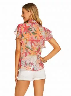 OJG New Arrivals Alaina Top In Floral Canopy