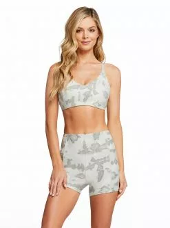 Rockfit Allie Sport Bra In Thyme Ripple Tie Dye