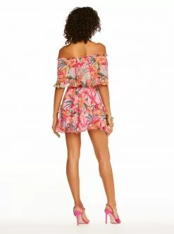 OJG Amaya Ruffle Dress In Floral Canopy New Arrivals