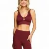 Rockfit Clothing Ariel Bra In Zinfandel