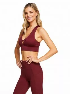 Rockfit Clothing Ariel Bra In Zinfandel