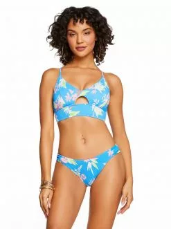 Amerex Beach Vibes Cropped Cami In Caspian