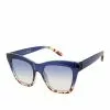 CIO EYEWEAR Classic Rectangular Sunglasses In Blue Tortoise