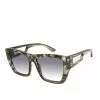 CIO Stylish Rectangular Sunglasses In Olive Tortoise